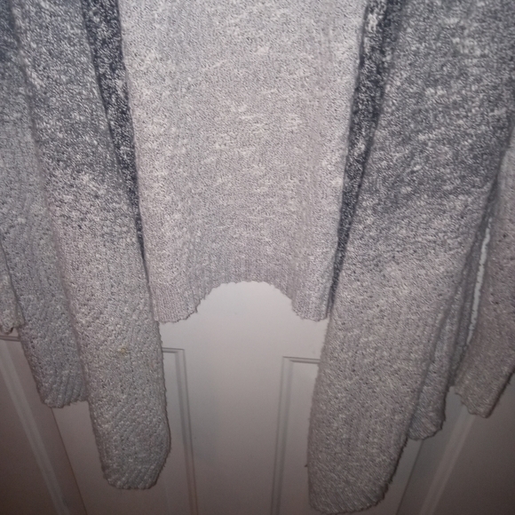 Simply Vera Vera Wang Long Cardigan XL Black/White/Grey - Picture 5 of 10